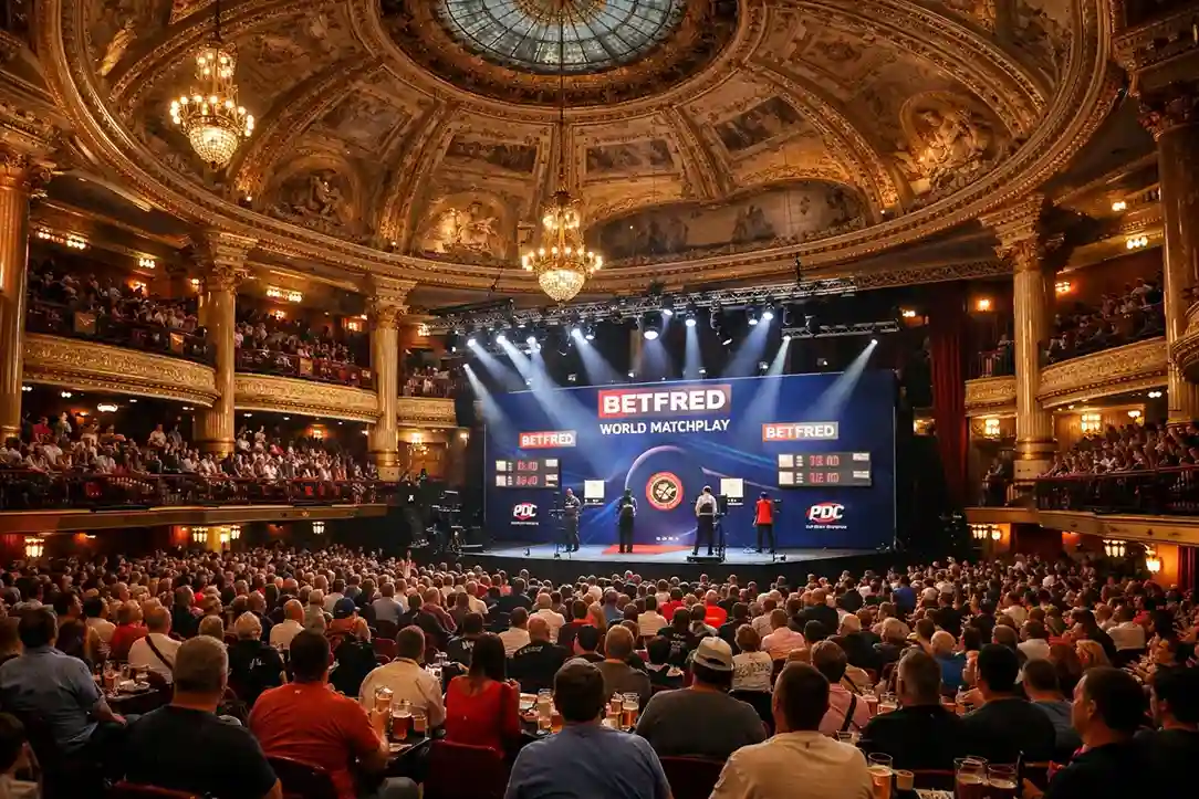 Winter Gardens Blackpool tijdens de World Matchplay Darts